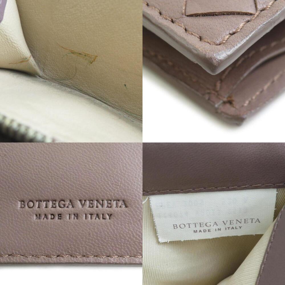 Bottega Veneta bi-fold wallet in light brown intrecciato leather, unisex, h31... - Picture 5 of 5